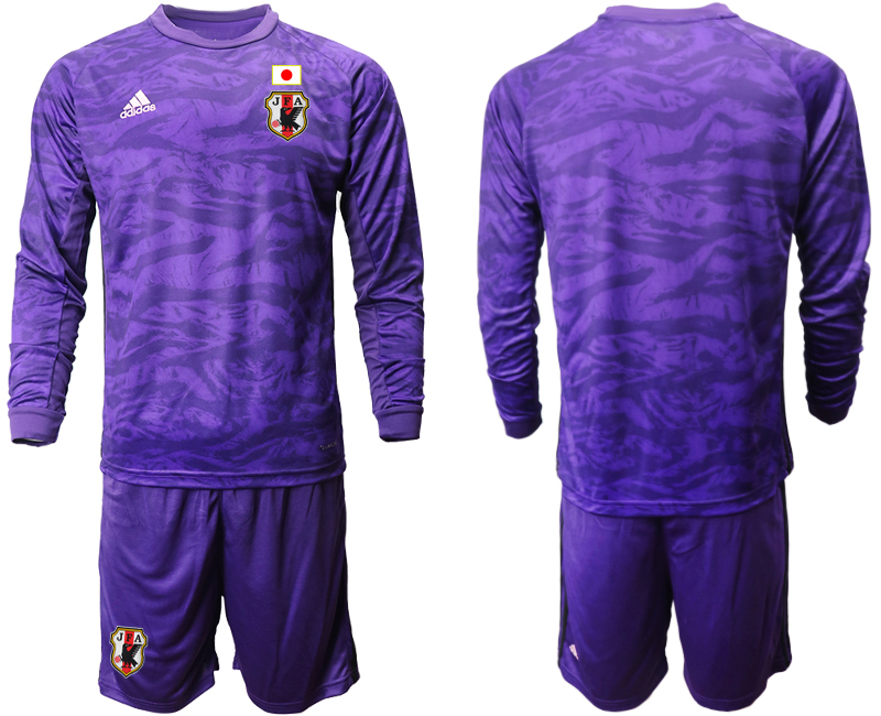 Men 2020-2021 Season National team Japan goalkeeper Long sleeve purple Soccer Jersey->japan jersey->Soccer Country Jersey